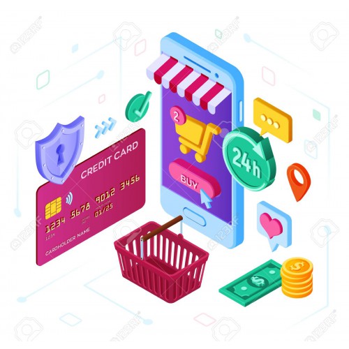 إنشاء تطبيق متجر الكتروني 