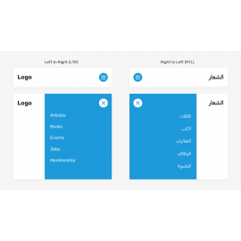 تعريب للقالب وتحويله الى RTL
